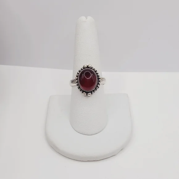 Carnelian 925 Ring - Picture 8 of 9